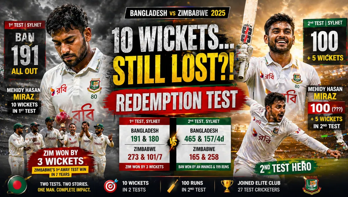 Bangladesh National Cricket Team vs Zimbabwe National Cricket Team Match Scorecard