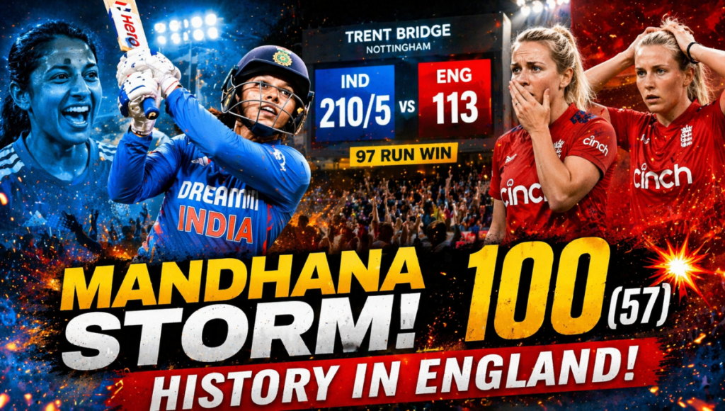 England Women's National Cricket Team vs India Women's National Cricket Team Timeline