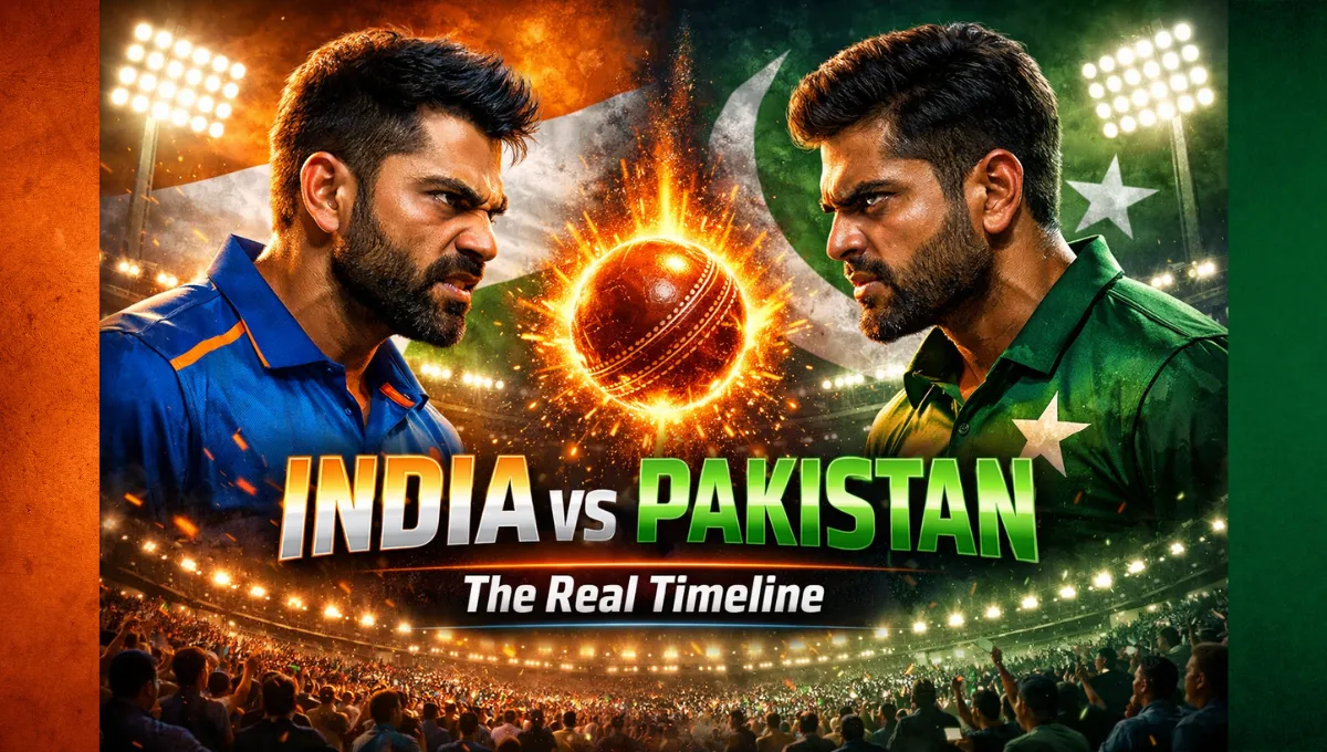 India National Cricket Team vs Pakistan National Cricket Team Timeline
