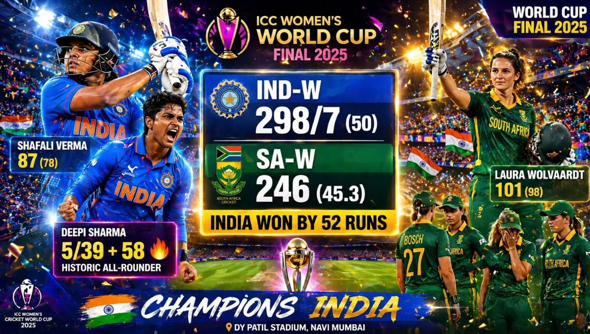 India Women's National Cricket Team vs South Africa Women's National Cricket Team Match Scorecard