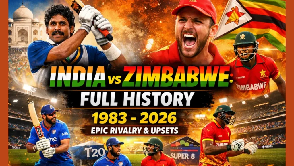 India national cricket team vs Zimbabwe national cricket team timeline