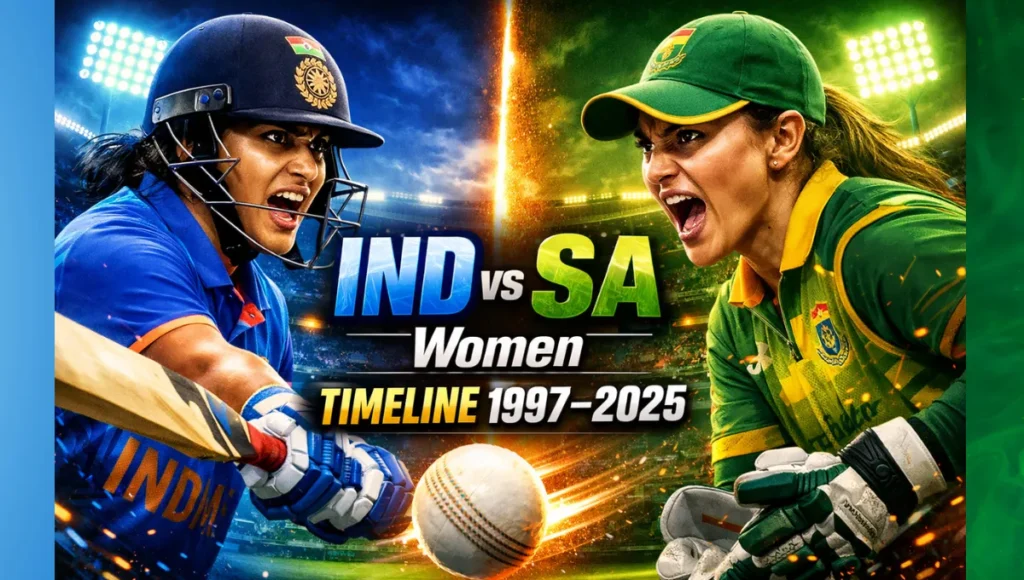 India women's national cricket team vs south africa women's national cricket team timeline