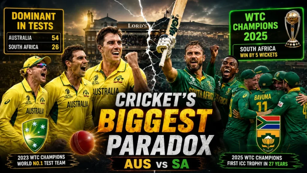 Australian Men's Cricket Team vs South Africa National Cricket Team Timeline