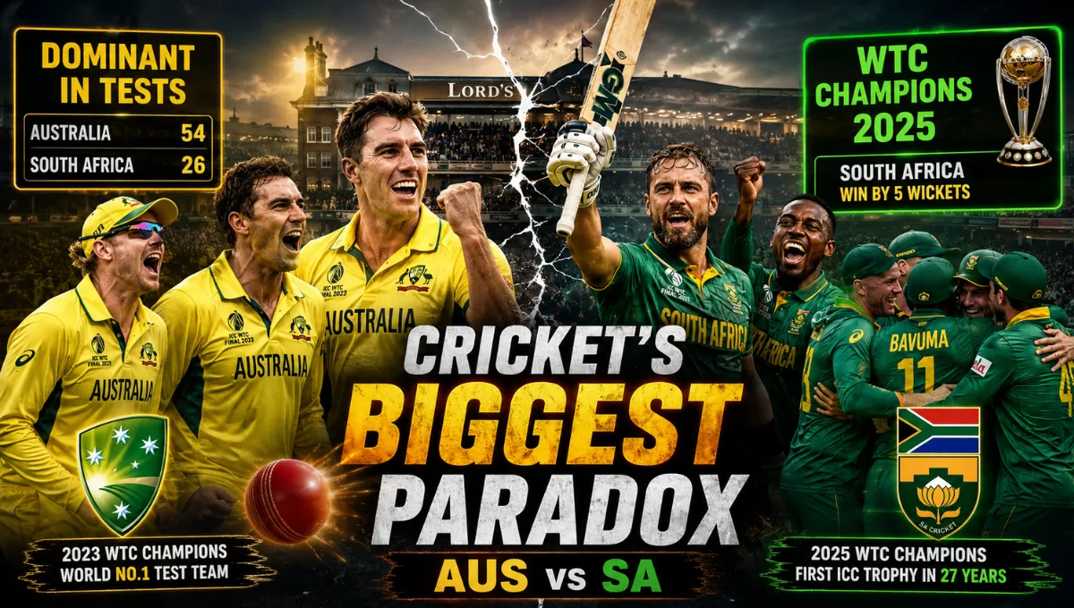 Australian Men's Cricket Team vs South Africa National Cricket Team Timeline