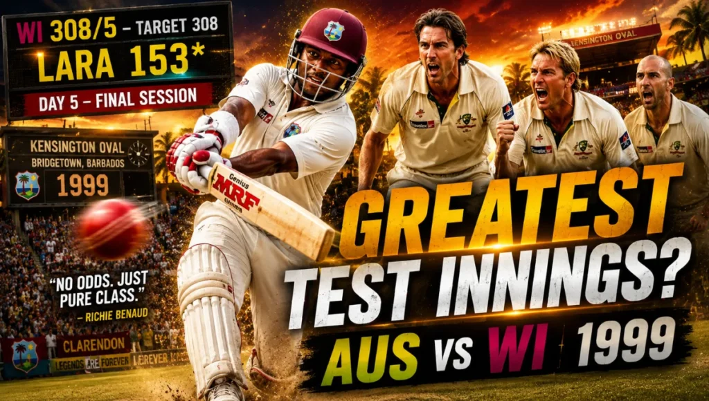 Australian Men’s Cricket Team vs West Indies Cricket Team Timeline