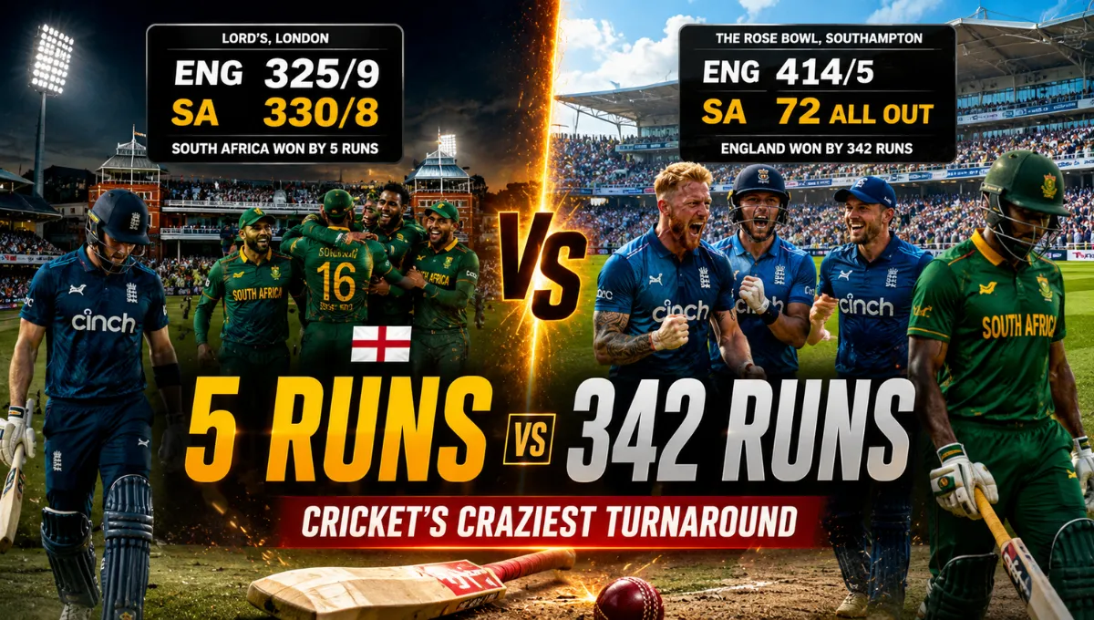 England Cricket Team vs South Africa National Cricket Team Timeline