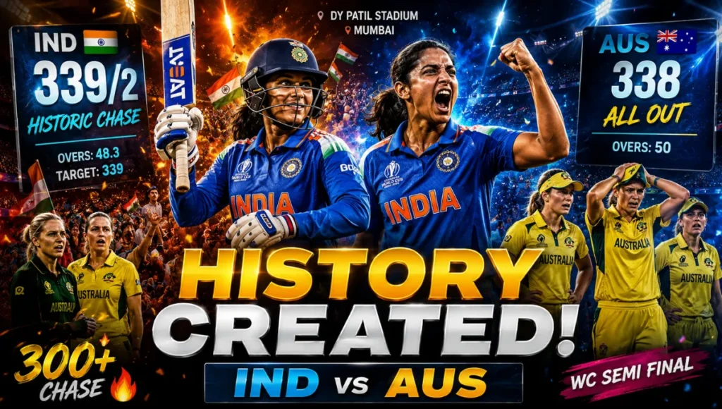 India Women's National Cricket Team vs Australia Women's National Cricket Team Timeline