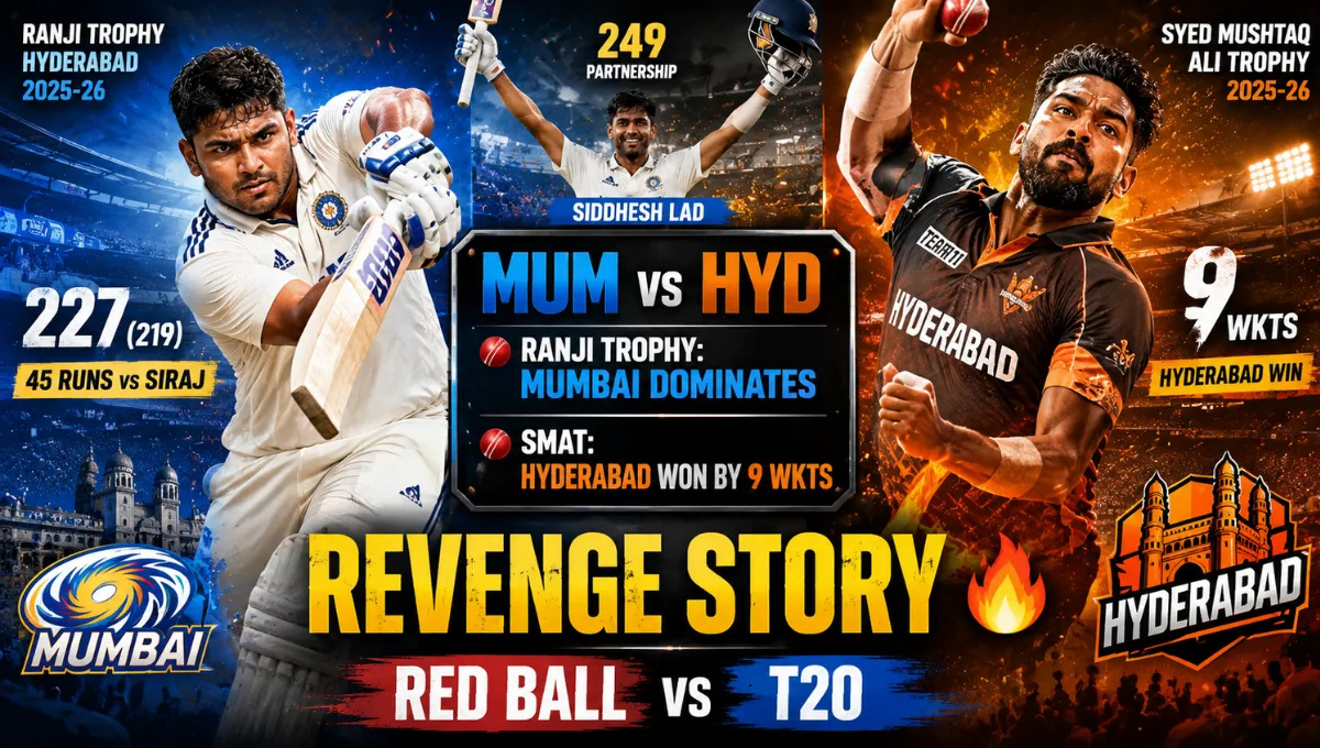 Mumbai Cricket Team vs Hyderabad Cricket Team Match Scorecard