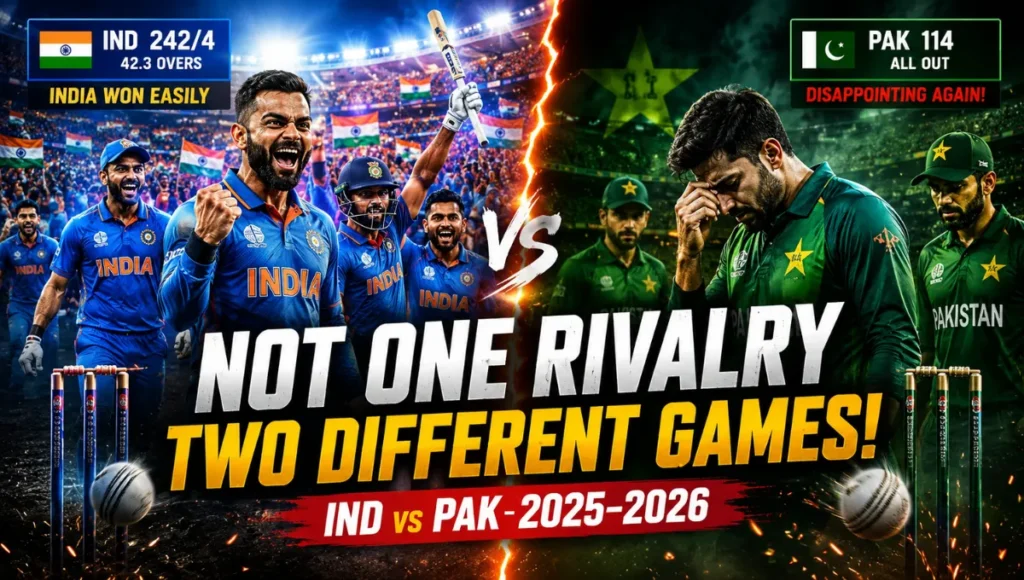 Pakistan National Cricket Team vs India National Cricket Team Timeline