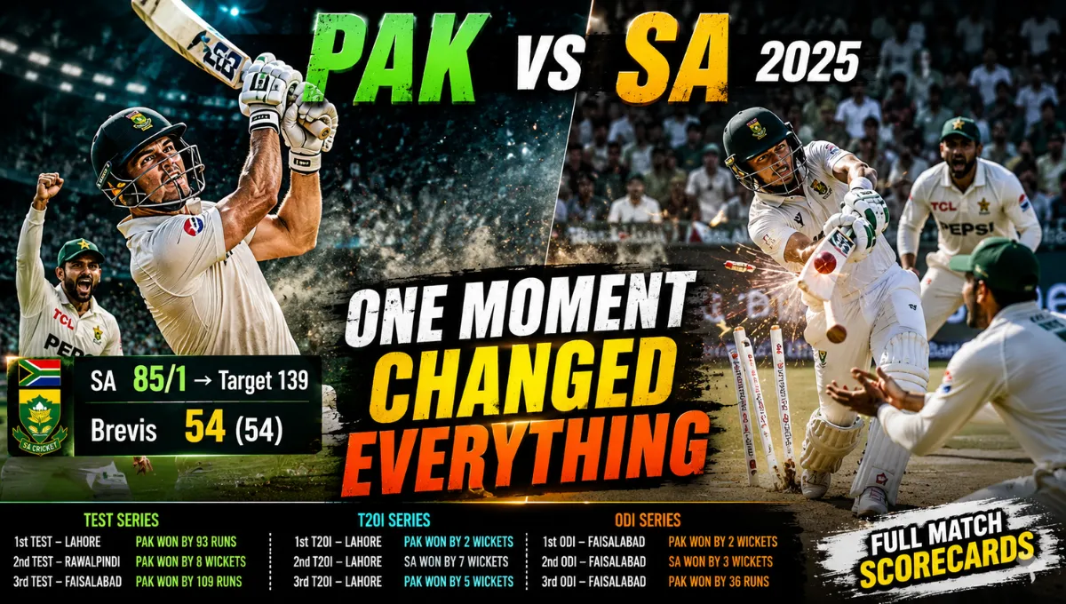 Pakistan National Cricket Team vs South Africa National Cricket Team Match Scorecard
