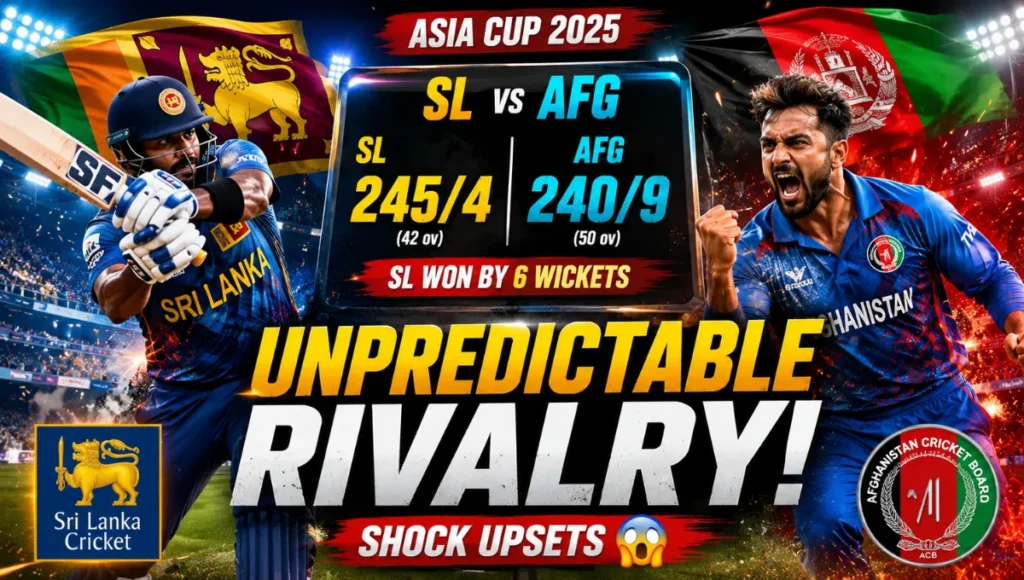 Sri Lanka National Cricket Team vs Afghanistan National Cricket Team Match Scorecard