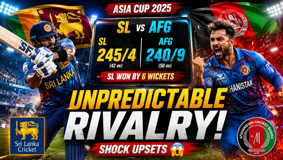 Sri Lanka National Cricket Team vs Afghanistan National Cricket Team Match Scorecard