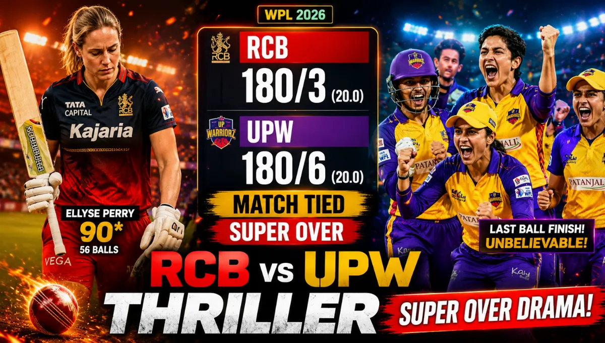 Up Warriorz vs Royal Challengers Cricket Timeline