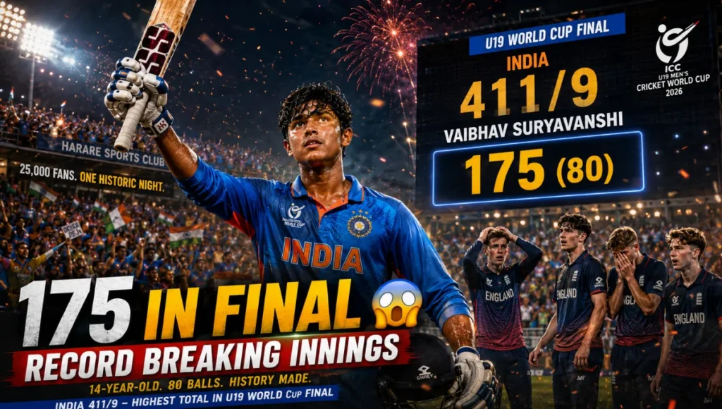 England Under-19 Cricket Team Vs India National Under-19 Cricket Team Match Scorecard