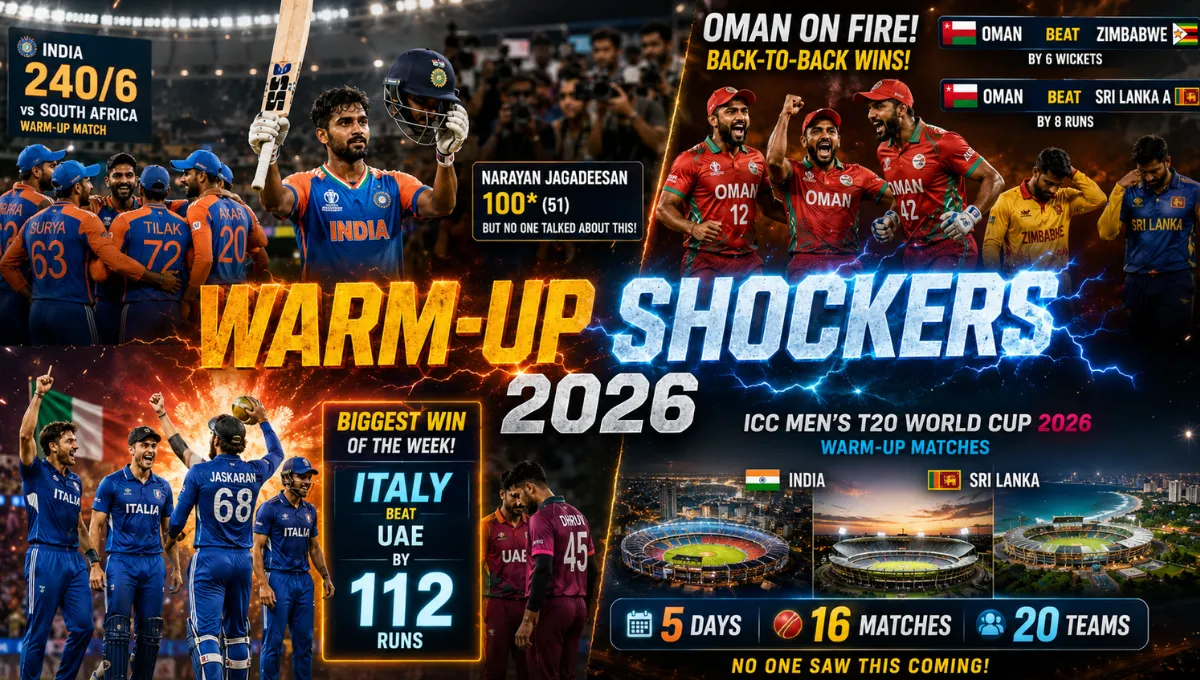 Icc men's T20 World Cup warm-up Matches