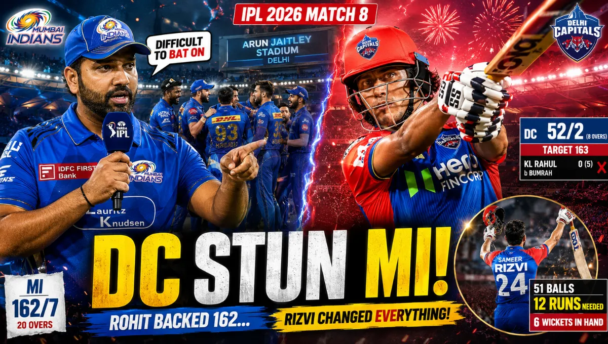 Mumbai Indians Vs Delhi Capitals Timeline