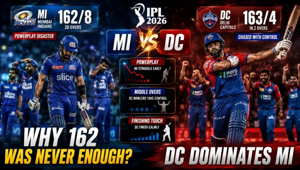 Mumbai Indians vs Delhi Capitals Match Scorecard