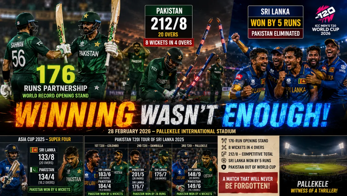 Sri Lanka National Cricket Team Vs Pakistan National Cricket Team Match Scorecard