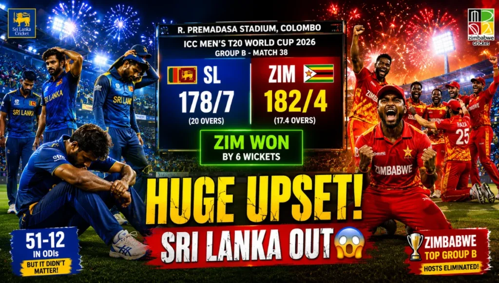 Sri Lanka National Cricket Team vs Zimbabwe National Cricket Team Timeline