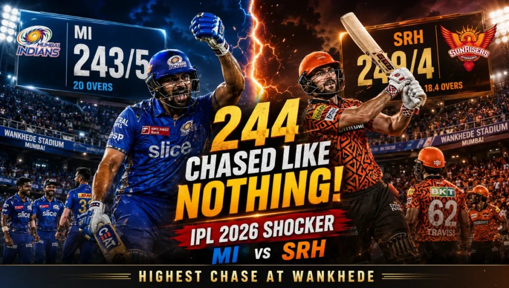 Sunrisers Hyderabad vs Mumbai Indians Match Scorecard