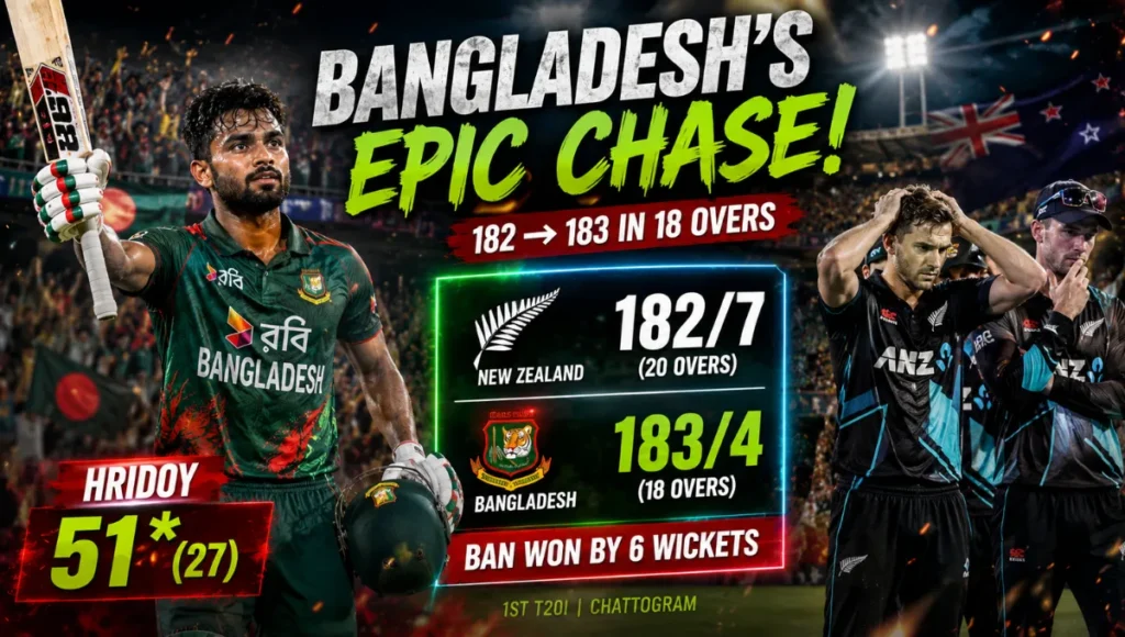 Bangladesh National Cricket Team Vs New Zealand National Cricket Team Match Scorecard
