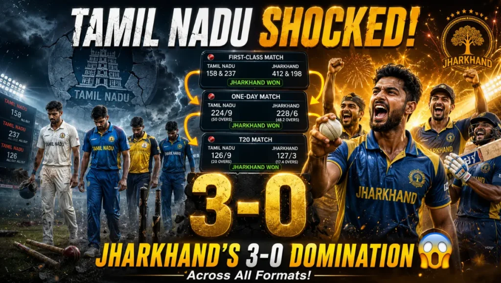 Jharkhand Cricket Team Vs Tamil Nadu Cricket Team Match Scorecard