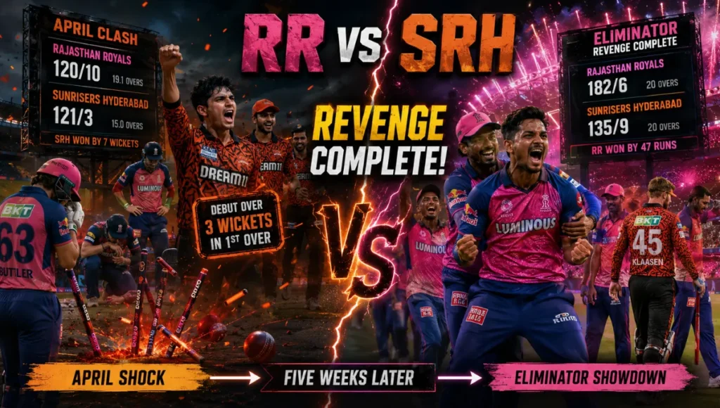 Rajasthan Royals Vs Sunrisers Hyderabad Match Scorecard