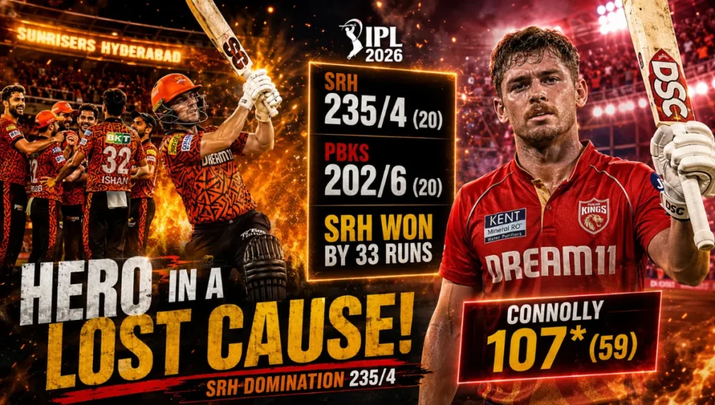 Sunrisers Hyderabad Vs Punjab Kings Match Scorecard