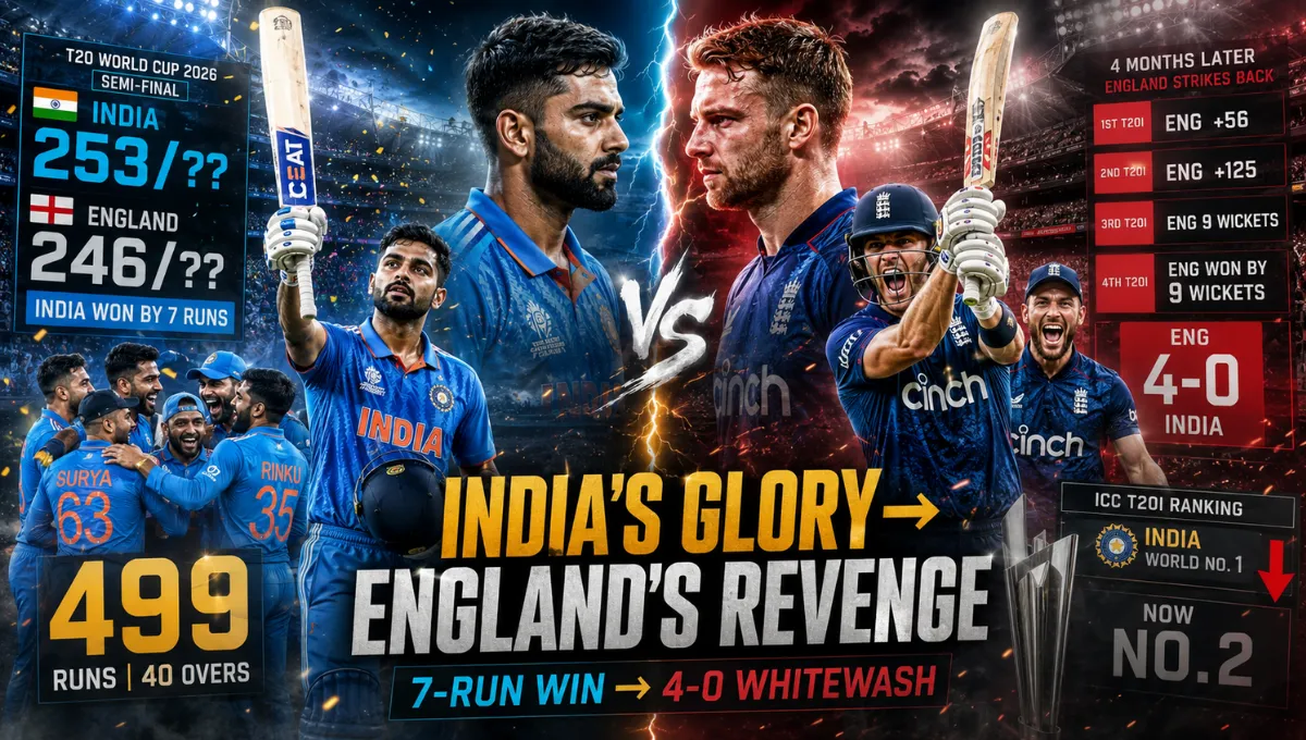 England Cricket Team Vs India National Cricket Team Stats