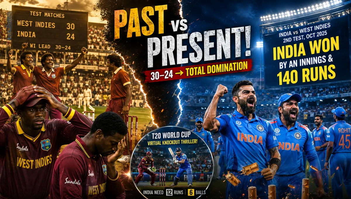 India National Cricket Team Vs West Indies Cricket Team Timeline