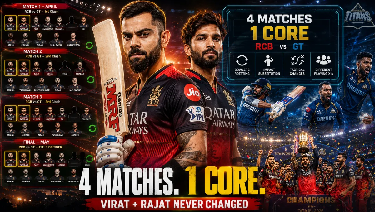 Royal Challengers Bengaluru Vs Gujarat Titans Players