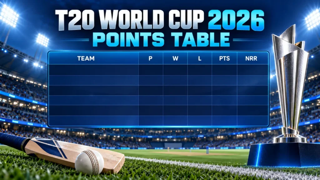 T20 World Cup 2026 Points Table