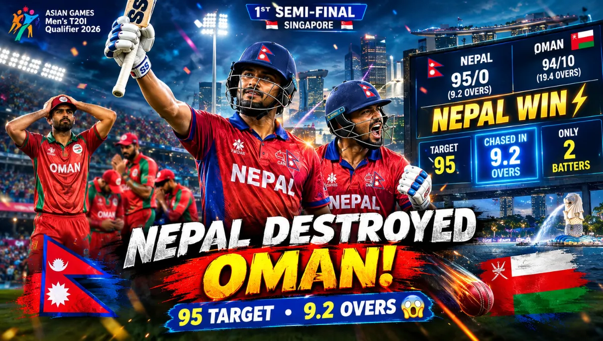 Nepal National Cricket Team Vs Oman National Cricket Team Match Scorecard