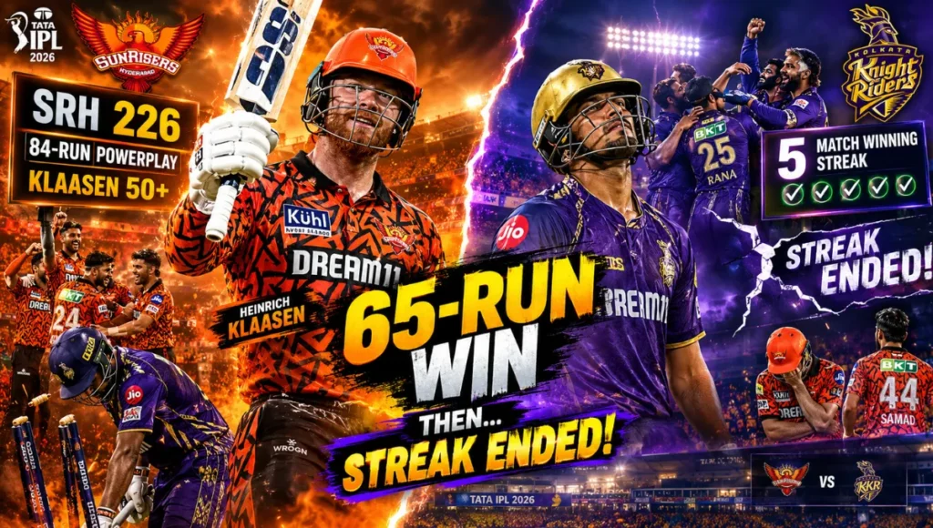 Sunrisers Hyderabad Vs Kolkata Knight Riders Match Scorecard